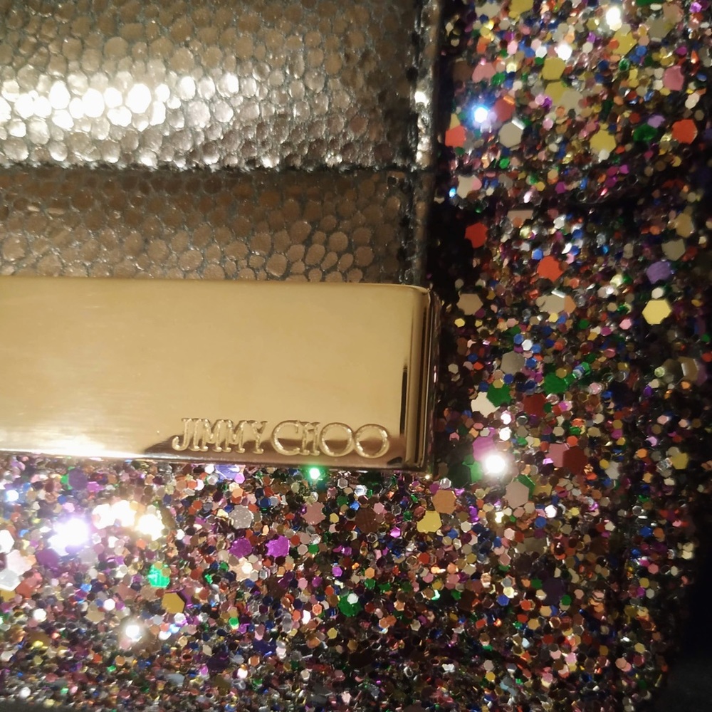 ✨💕(SOLD)AUTHENTIC Jimmy Choo Mini Glitter Bag✨💕 - Picture 5 of 15